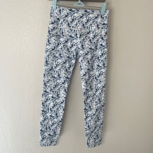 Tie dye 7/8 length leggings with pockets